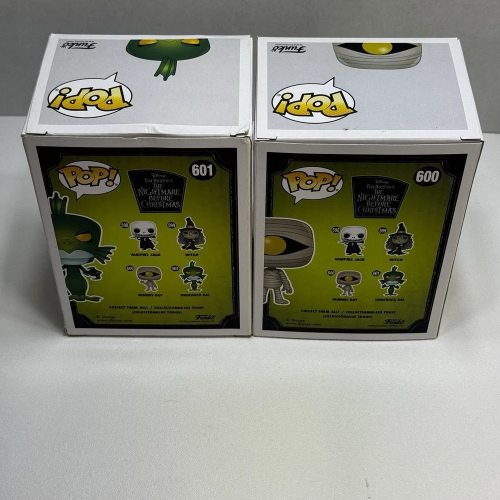 4 Funko Pop Disney Nightmare Before Christmas Figures 598, 599, 600 & 601